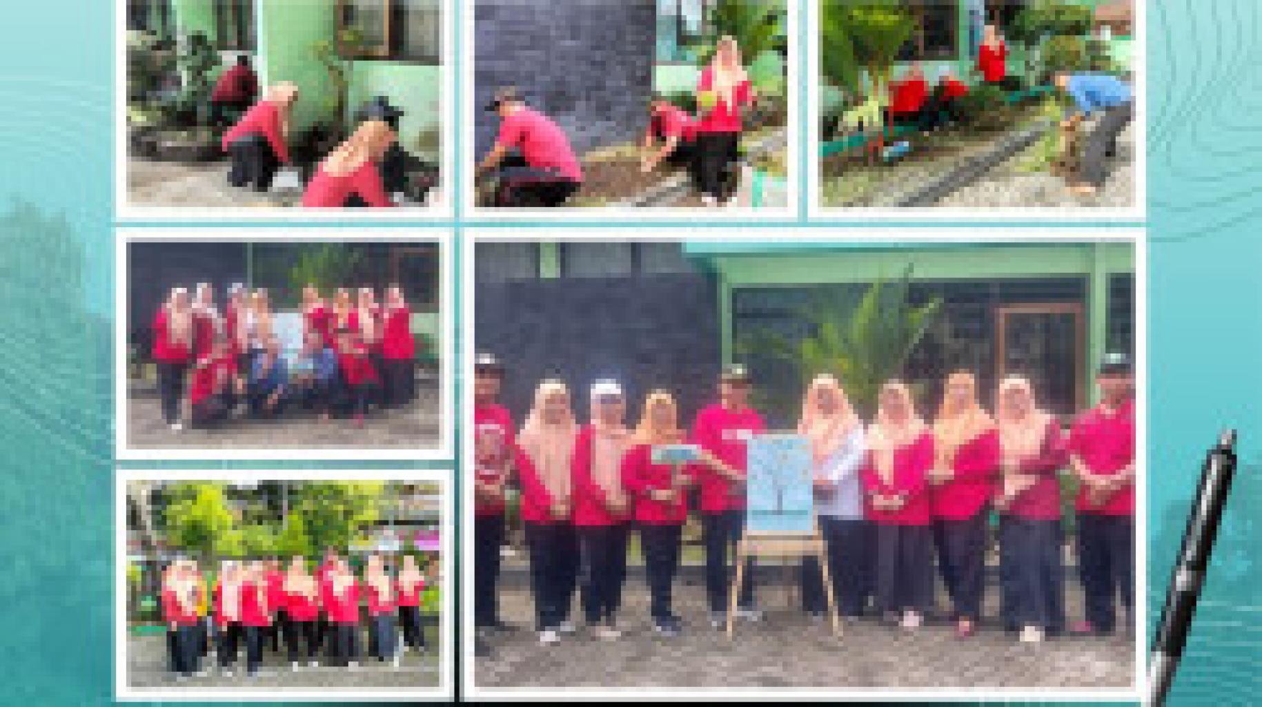 Aksi Asik, Emak-Emak Bikin Taman Cantik: Lomba Menghias Taman DWP Kemenag Tulungagung
